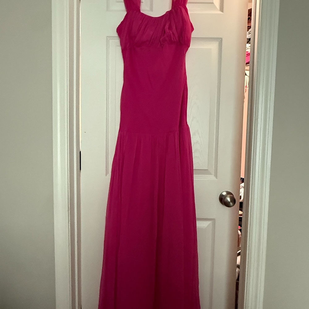 Vibrant Pink Sleeveless Dress